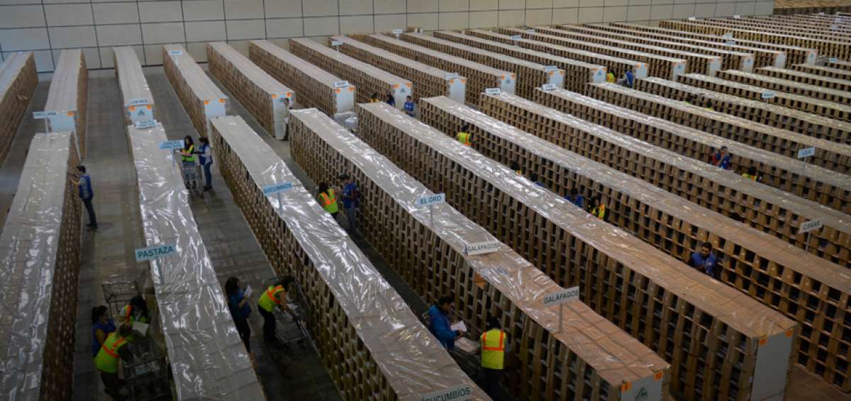 El materia electoral se encuentra en las instalaciones de Cemexpo, desde el pasado mi&eacute;rcoles.    