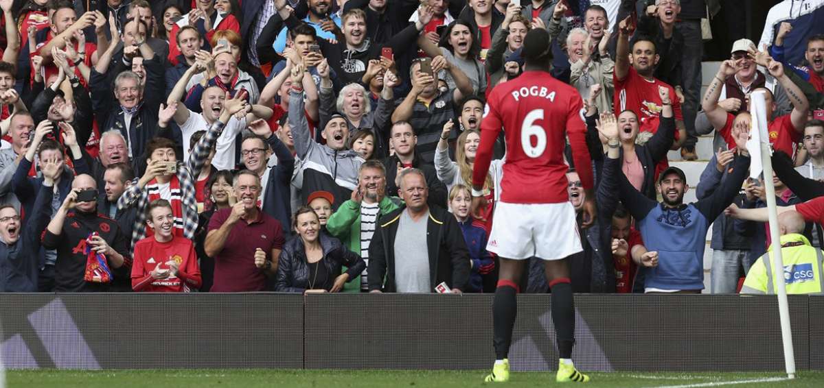 El United arrasa 4-1 al Leicester con el primer gol de Pogba