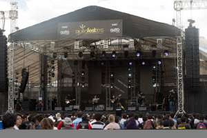 El parque Itchimb&iacute;a, en Quito, fue ayer el escenario del XIII Festival Internacional de M&uacute;sica Independiente. Foto: John Guevara / El Tel&eacute;grafo