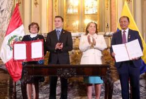 El acuerdo se dio, este 4 de julio, durante el XV Gabinete Binacional, encabezado por los presidentes Daniel Noboa y Dina Boluarte de Perú.