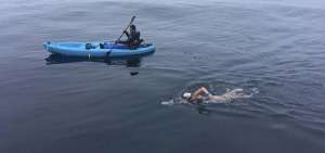 Sara Palacios cuenta detalles de su cruce al Canal de Catalina