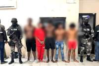 Policía Nacional aprehendió a seis personas por lo sucedido en Esmeraldas
