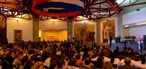 Discursos, y anecdotarios sobre Castro y su vida complementaron el evento pol&iacute;tico cultural que se desarroll&oacute; ante un auditorio lleno.