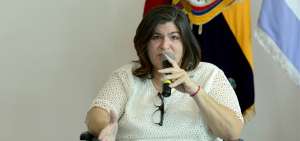 Mar&iacute;a Elsa Viteri, exministra de Econom&iacute;a y Finanzas.