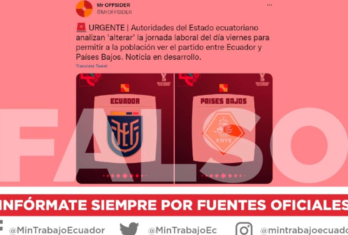 Jornada laboral del día viernes será normal, según el Mnisterio de Trabajo