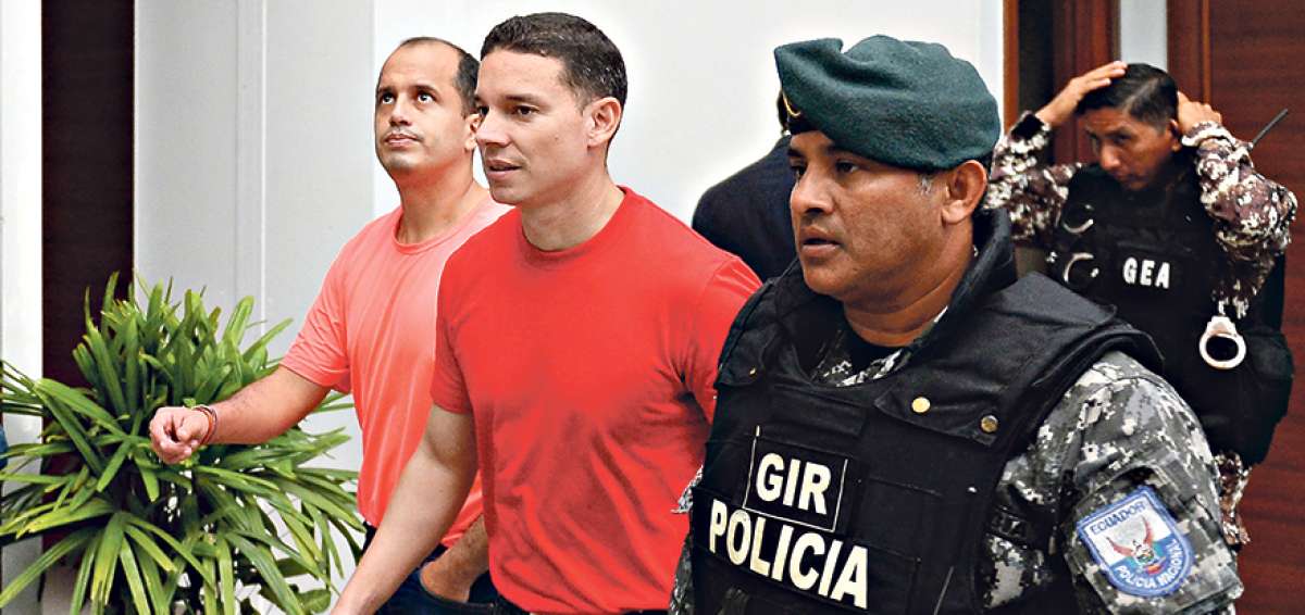 El exministro de Inclusi&oacute;n Econ&oacute;mica y Social lleg&oacute; a la Unidad Judicial de Dur&aacute;n escoltado por personal de grupos especiales de la Polic&iacute;a.
