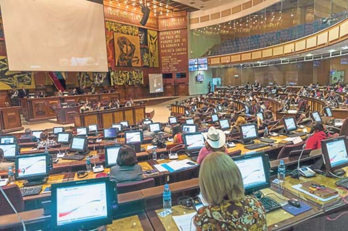 Durante la sesi&oacute;n del pleno de la Asamblea Nacional se analiz&oacute; el informe de la Comisi&oacute;n. Foto: Fernando Sandoval / El Tel&eacute;grafo