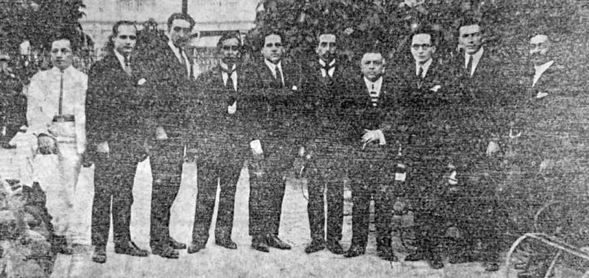 Personal  de Redacci&oacute;n  de 1924: Plaza,S&aacute;nchez, Simmonds, Pe&ntilde;afiel, etc.