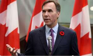 El ministro de Finanzas canadiense, Bill Morneau. Foto: Internet