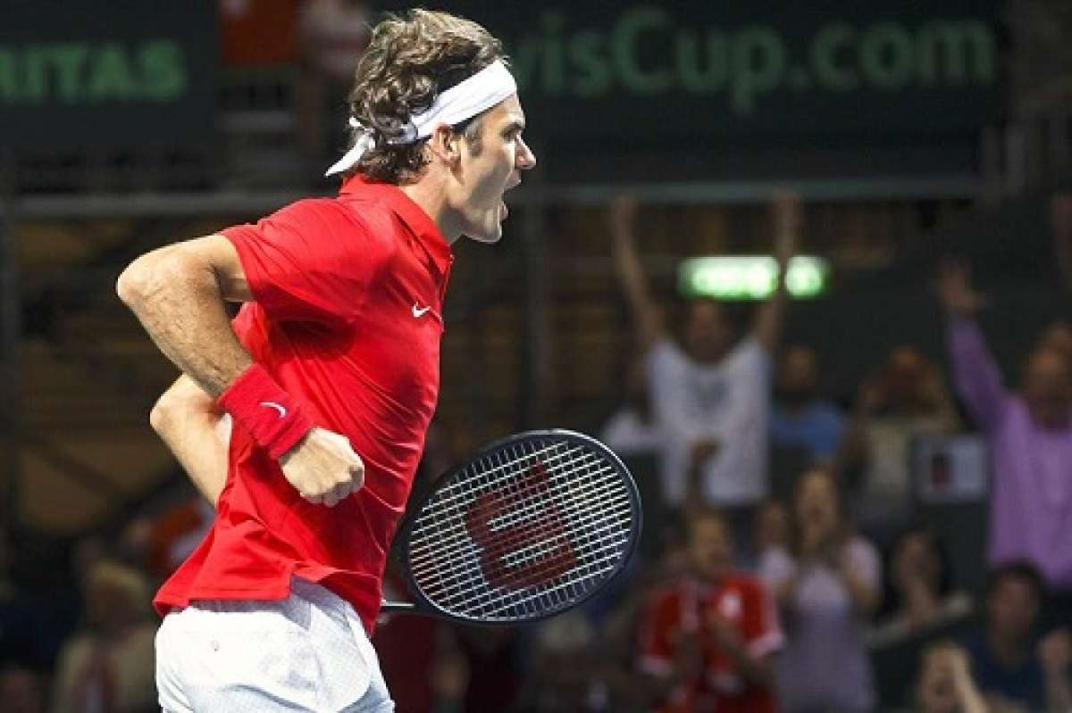 Federer obtuvo el punto definitivo de su pa&iacute;s por primera vez en su carrera. Foto: EFE 
