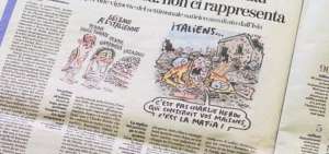 La indignaci&oacute;n por las caricaturas creci&oacute; en los &uacute;ltimos d&iacute;as sobre todo en las redes sociales y en los medios de comunicaci&oacute;n italianos.