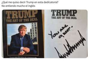 Los presidentes Donald Trump y Gustavo Petro se reunieron en Washington. Al final, el norteamericano le entreg&oacute; una tarjeta. 