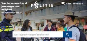 La Polic&iacute;a abri&oacute; la p&aacute;gina www.vraaghetdepolitie.nl/ para interactuar con los menores y evitar conflictos.