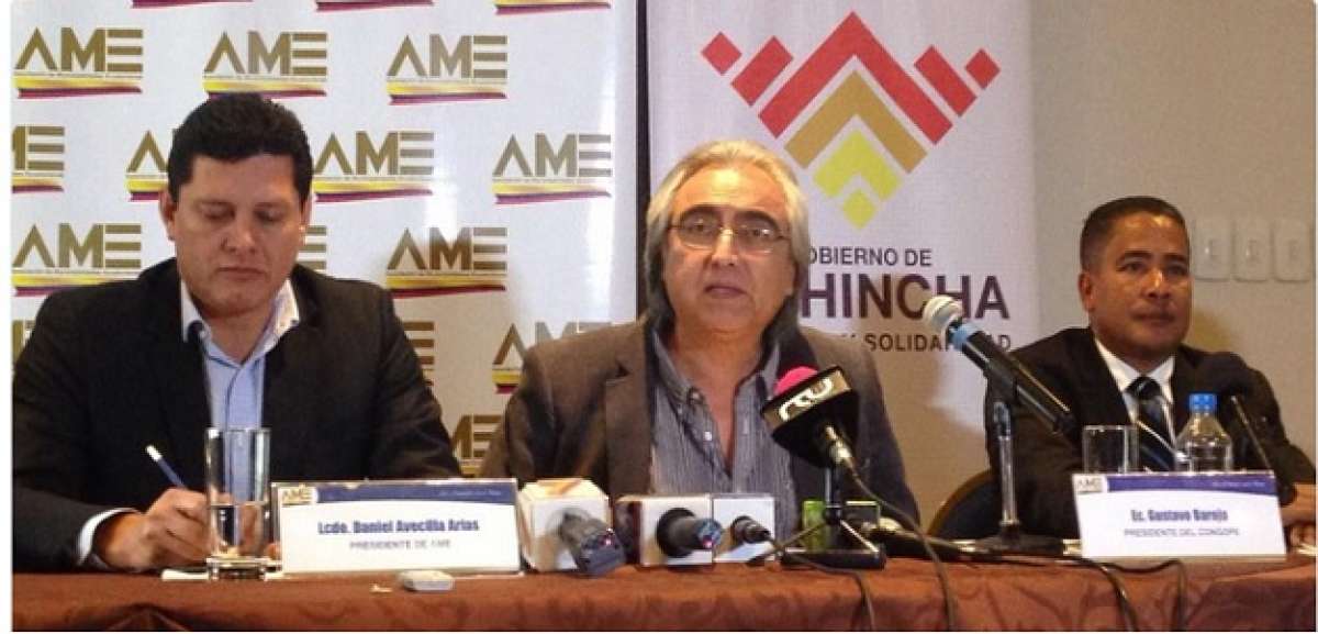 Los representantes de AME,  Conagopare y Congope reconocieron los avances del gobierno para los organismos descentralizados.  Foto: Tomada del Twitter de AME.