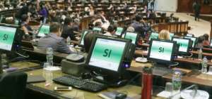 La resoluci&oacute;n cont&oacute; con 103 votos afirmativos.