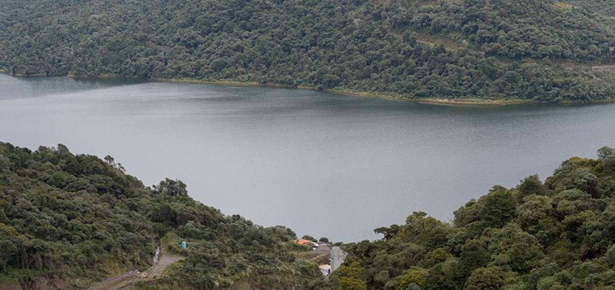 La laguna de San Marcos funciona como un punto de acopio para el reservorio de agua. Tiene entre 20 y 23 metros de profundidad.