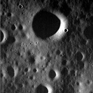 Imagen de la superficie de Mercurio tomada por la sonda Messenger y divulgada por la NASA.