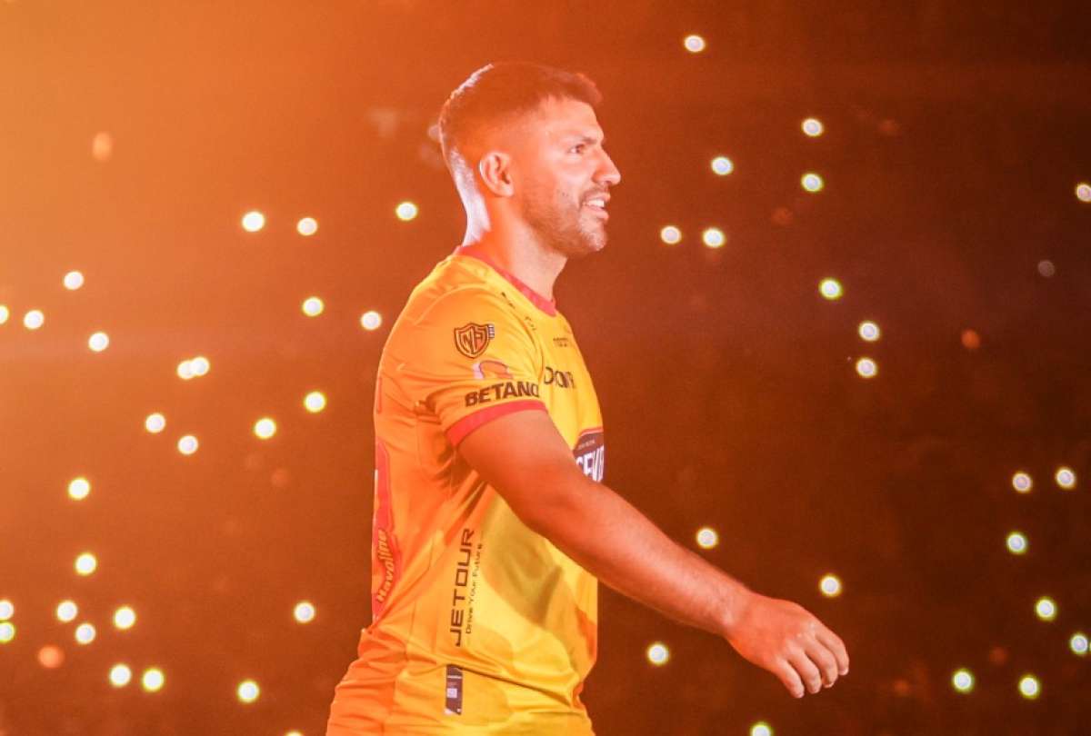 El 'Kun' Agüero fue el invitado especial de Barcelona SC para la Noche Amarilla 2022.