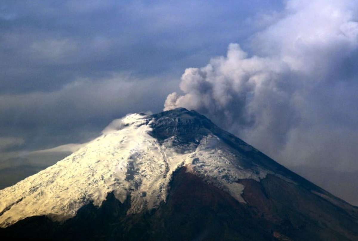 Posible caída de ceniza desde el volcán Cotopaxi