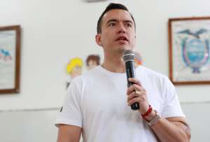 Presidente Noboa se pronuncia tras el avance del conteo de votos de la Consulta Popular y el Referéndum.