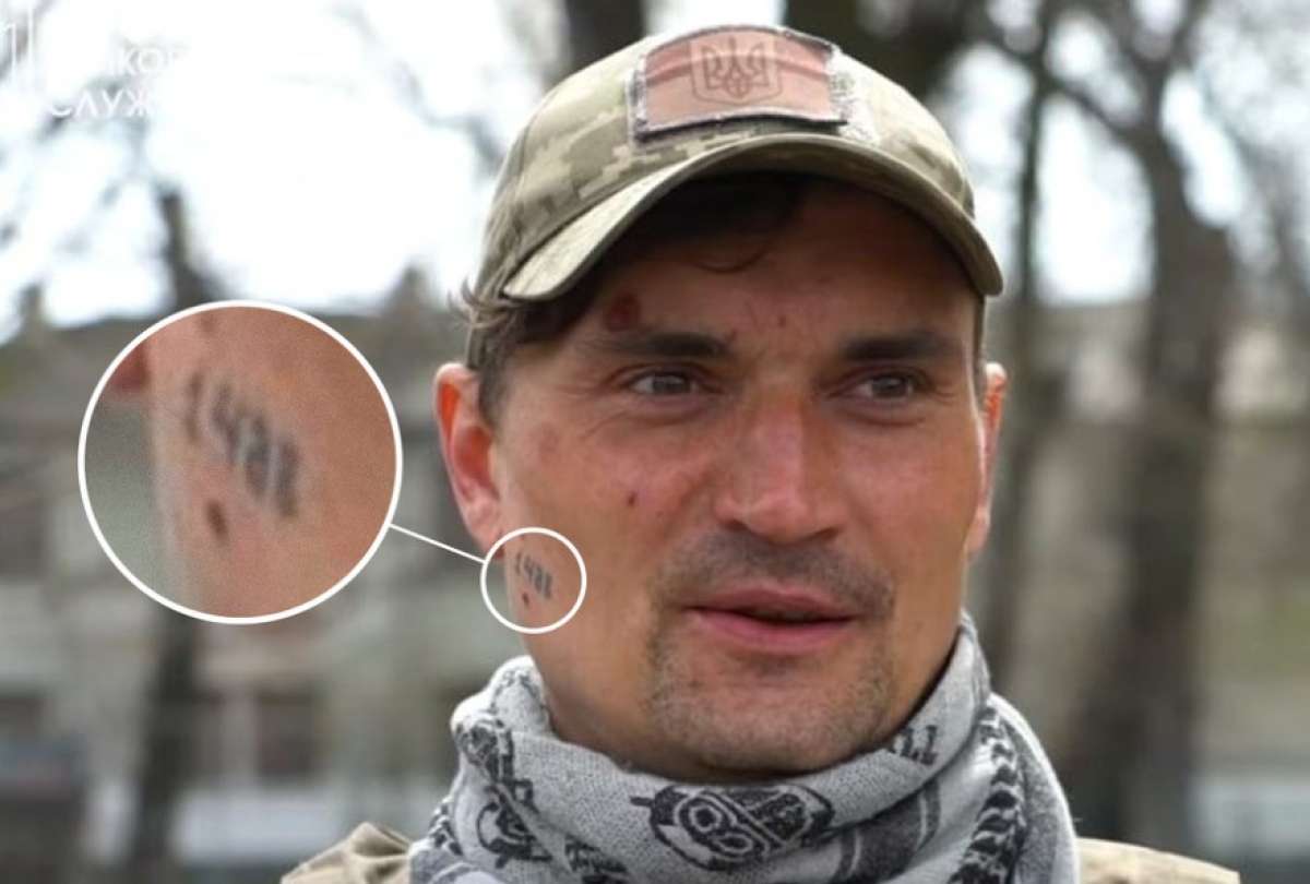 Combatiente ucraniano con tatuaje nazi fue grabado en video