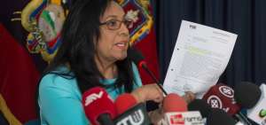Thania Moreno durante la rueda de prensa. 