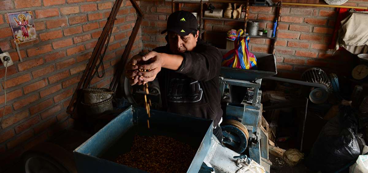Vicente Chitacapa tiene sus m&aacute;quinas de moler en el sector 9 de Octubre y la mayor&iacute;a de sus clientes proviene del sector rural de Cuenca.