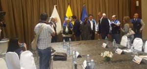 Jorge Glas se reuni&oacute; con Jos&eacute; Mujica, jefe de la misi&oacute;n electoral de Unasur