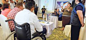 En el hotel Mantahost se realiz&oacute; ayer el &uacute;ltimo de los cinco talleres &lsquo;Por un turismo para todos&rsquo;.