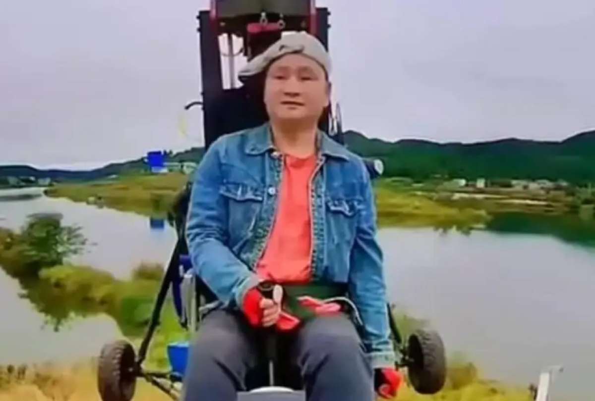 La aeronava del influencer sufrió un accidente en vivo. 