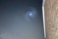 En varios países de Europa se avistó un espiral brillante en el cielo.