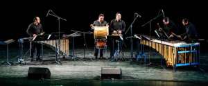 El Ensamble de percusi&oacute;n de la Orquesta Sinf&oacute;nica Nacional del Ecuador se present&oacute; en el Teatro Nacional antes del informe que dio el Ministerio.  