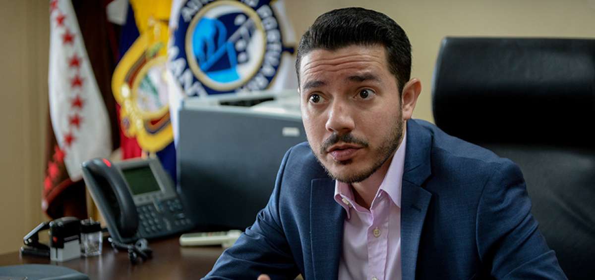 Jos&eacute; Miguel Garc&iacute;a, gerente de autoridad Portuaria de Manta.