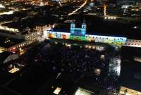El "mapping" se ha convertido en una celebración tradicional durante el "Mes de las Artes".  