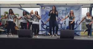 El grupo Prisioneras del Amor, en el lanzamiento del disco Sue&ntilde;os de libertad.