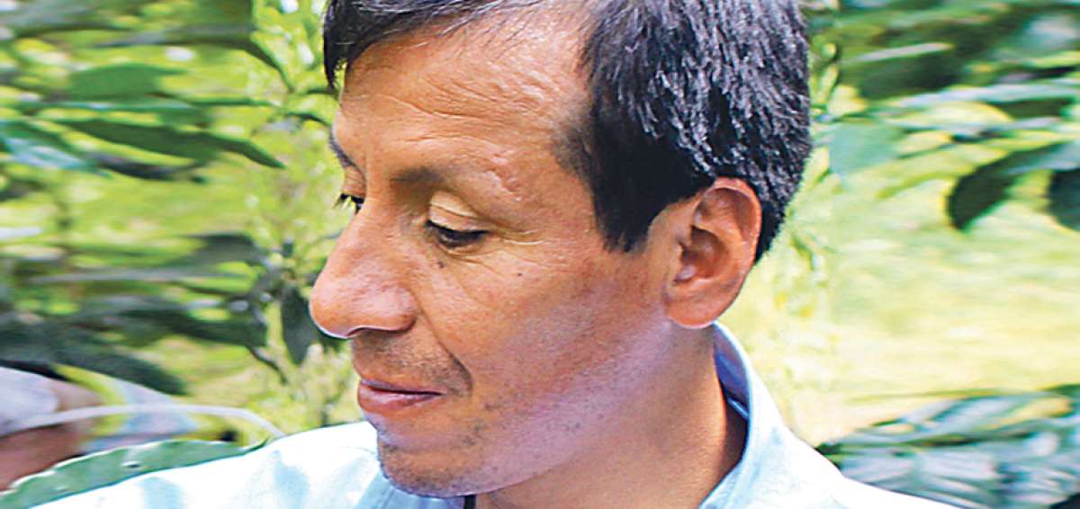 Leonardo Guanga, habitante de la zona baja del cant&oacute;n O&ntilde;a