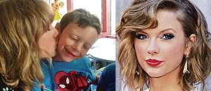 La cantante Taylor Swiff mostr&oacute; mucha ternura con su fan Jordan Nickerson.