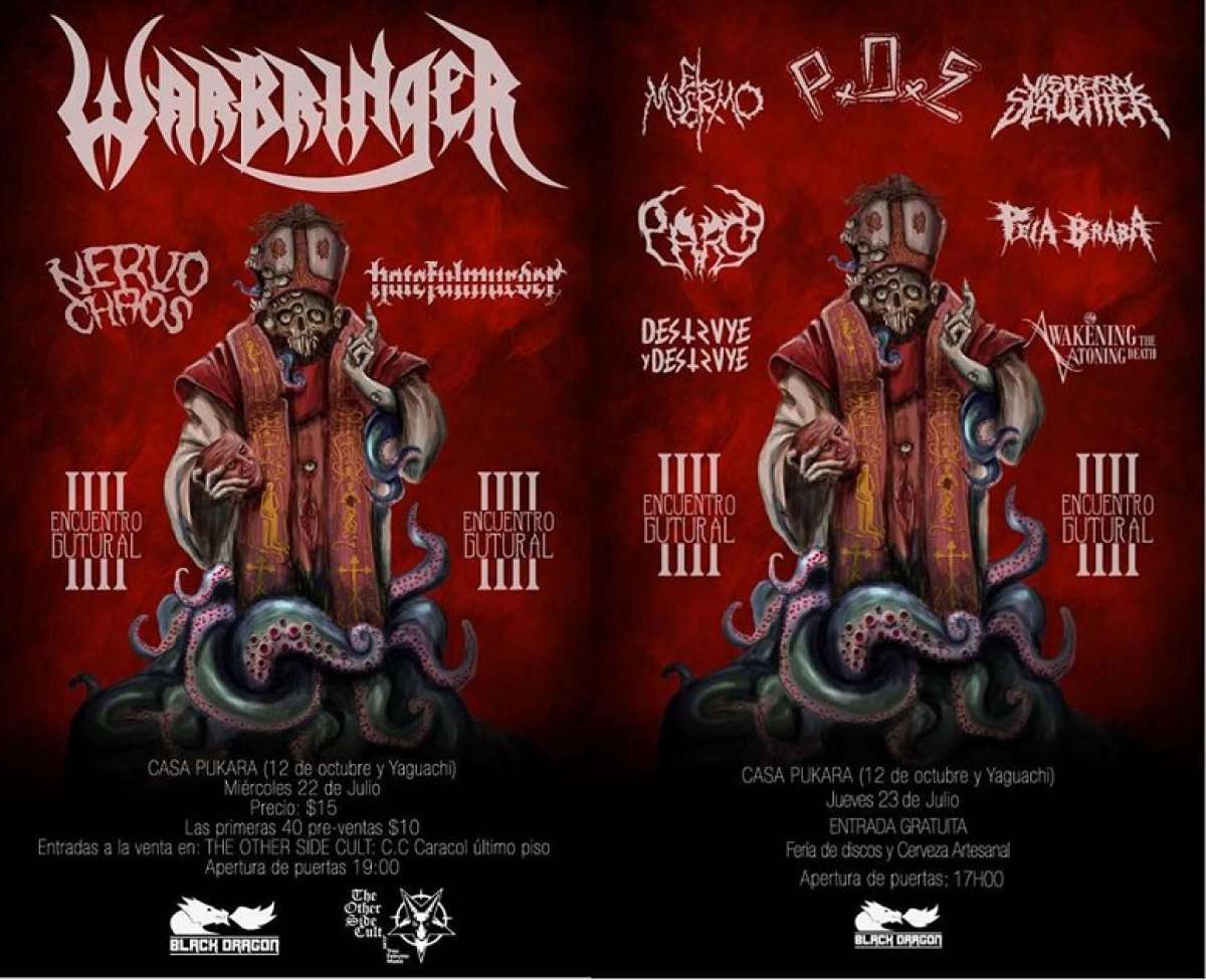 Afiche del concierto de hoy.
