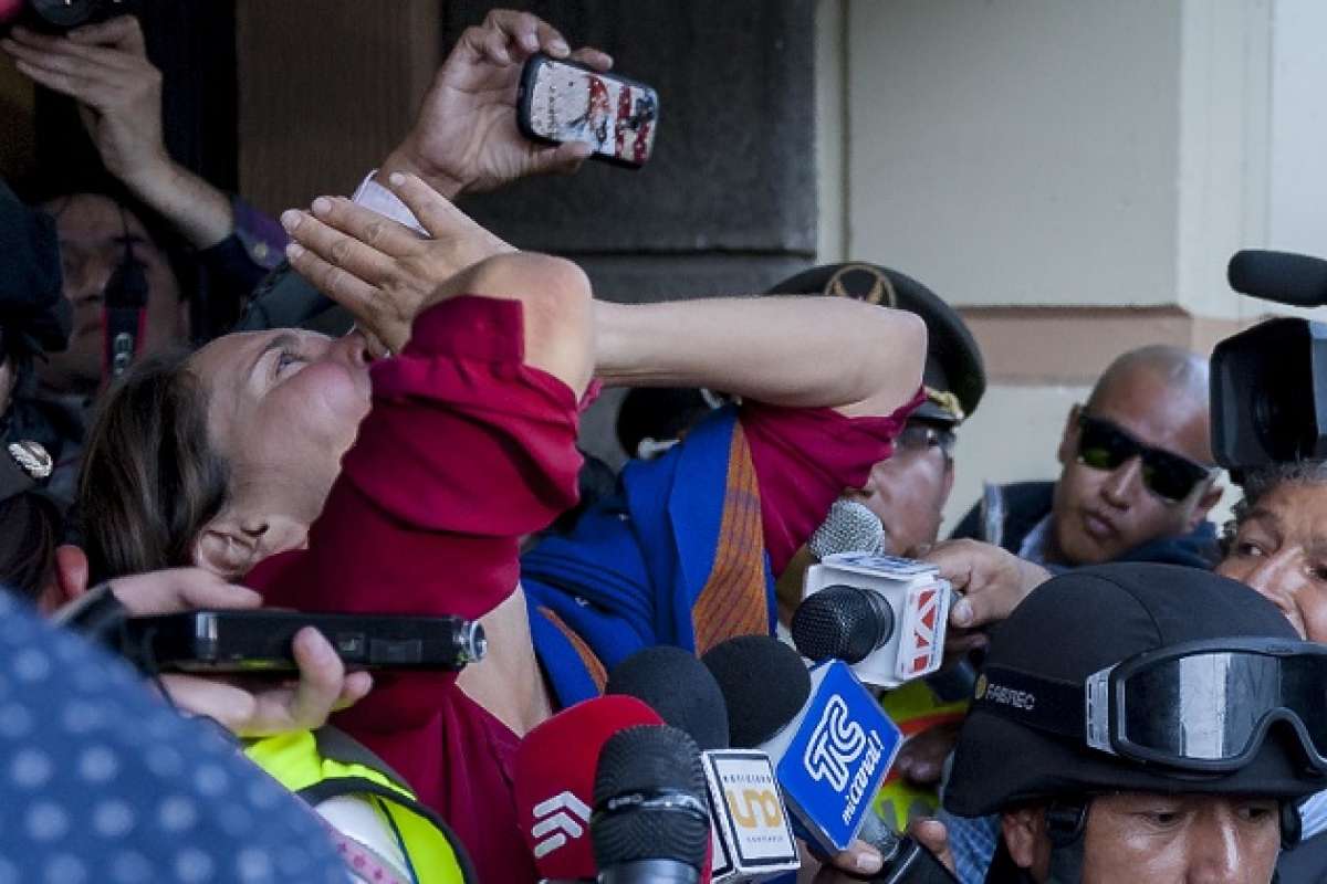 A la salida de la audiencia, Picq celebr&oacute; la decisi&oacute;n de la jueza. Foto: Miguel Jim&eacute;nez / El Tel&eacute;grafo 