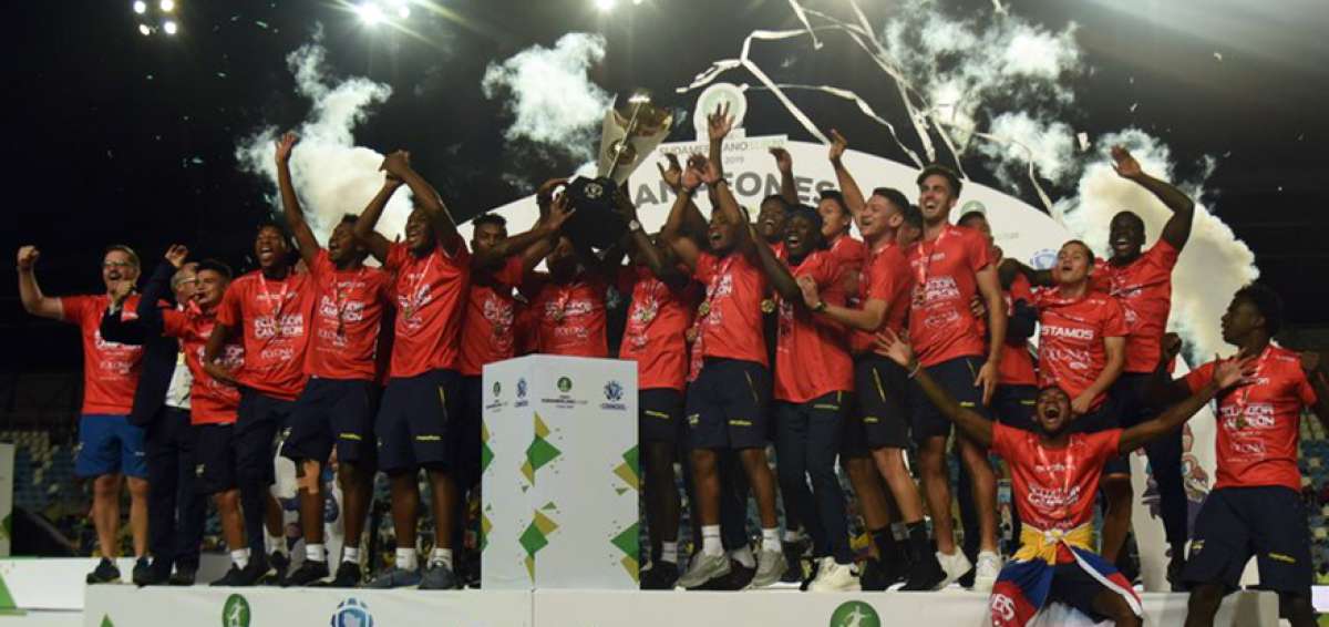 Celebraci&oacute;n de la selecci&oacute;n ecuta