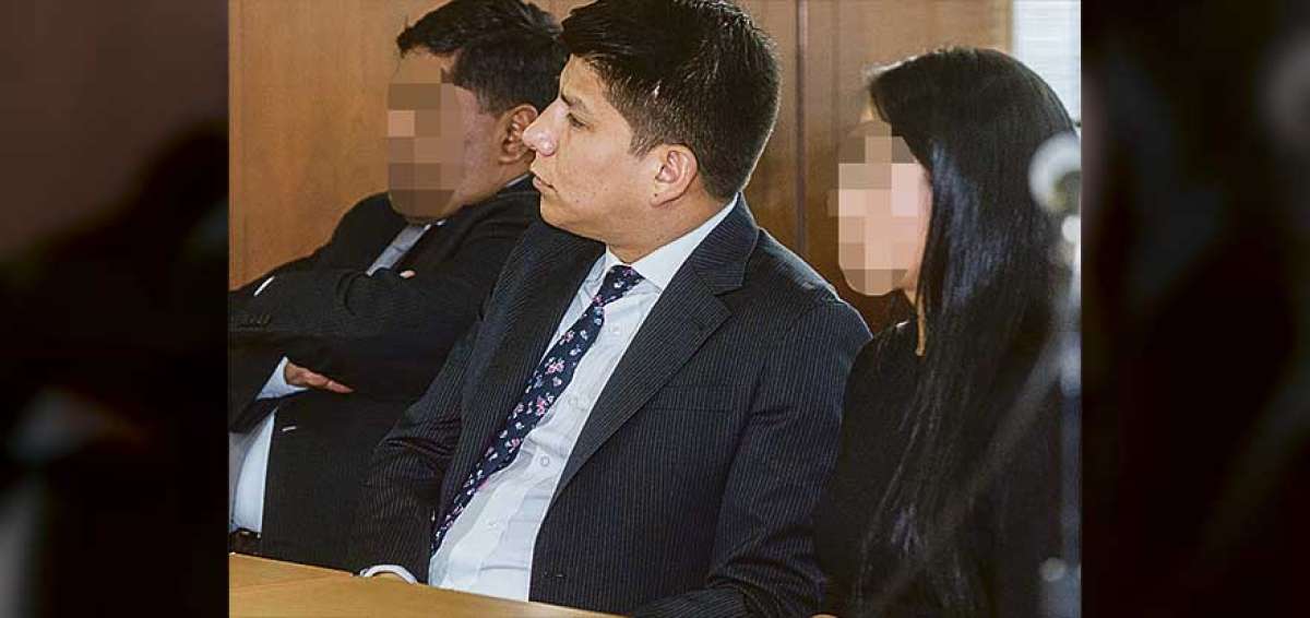 Diego Chimbo (c), abogado defensor de Diana F. y Ra&uacute;l Ch., conf&iacute;a en  que los jueces de la CNJ validen la cooperaci&oacute;n eficaz de sus clientes. 