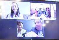 Daniel Noboa sostuvo una reunión con Edmundo González y María Corina Machado.