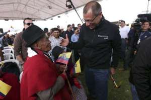 El enlace ciudadano N&ordm;. 380 desde Cayambe estuvo a cargo del vicepresidente de la Rep&uacute;blica, Jorge Glas. Foto: Cortes&iacute;a / Presidencia de la Rep&uacute;blica.
