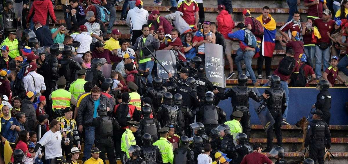 4 venezolanos fueron aprehendidos por ocasionar disturbios en el estadio
