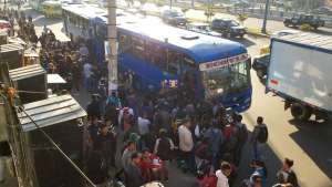 La medida produjo desorden en el servicio de transporte urbano.