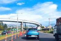 Conozca el horario de cierre de un carril de la Autopista General Rumiñahui. 
