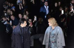 La aparici&oacute;n de ambos actores en el desfile de Valentino forma parte de la promoci&oacute;n de Zoolander 2. FOTO: AFP