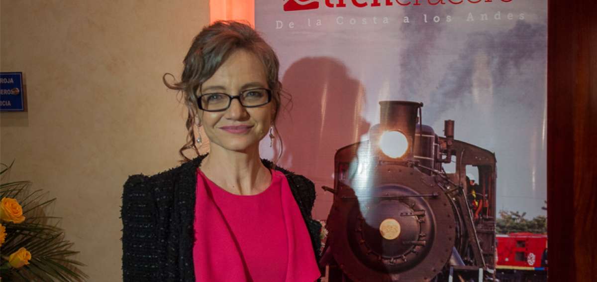 Ana Garc&iacute;a, gerente de la empresa TrenEcuador.
