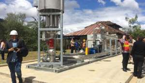La planta procesa el gas obtenido de los desechos que se encuentran en el relleno sanitario. Foto: Fernando Machado/El Tel&eacute;grafo