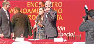 El Segundo Mandatario de Bolivia revel&oacute; en su discurso algunos de los errores que se presentan al momento en los movimientos progresistas de Am&eacute;rica Latina. Fotos: Daniel Molineros / El Tel&eacute;grafo 